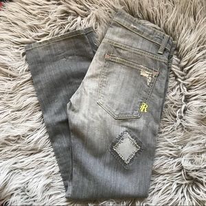 rich & skinny gray wash jeans